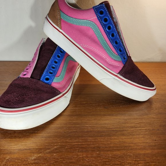 VANS Multiple Color Suede/ Canvas Old Skool Sneaker Men (7.0)/ Women (8.5) - Picture 5 of 10